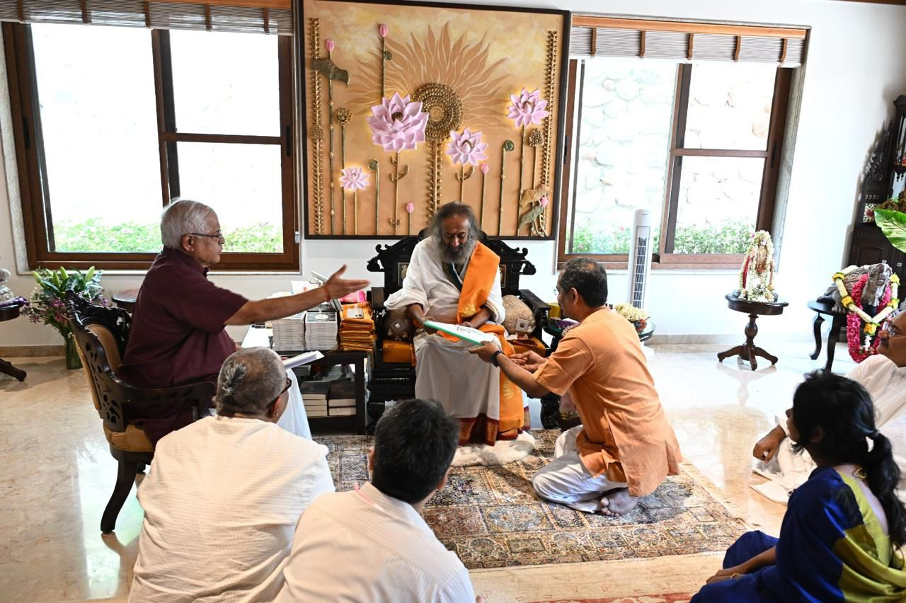 Members retreat at Art of Living.